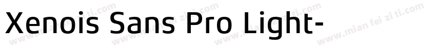 Xenois Sans Pro Light字体转换